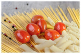 Spagetti mit Spinat-Tomaten